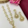 real pearl floral necklace set with matching earring