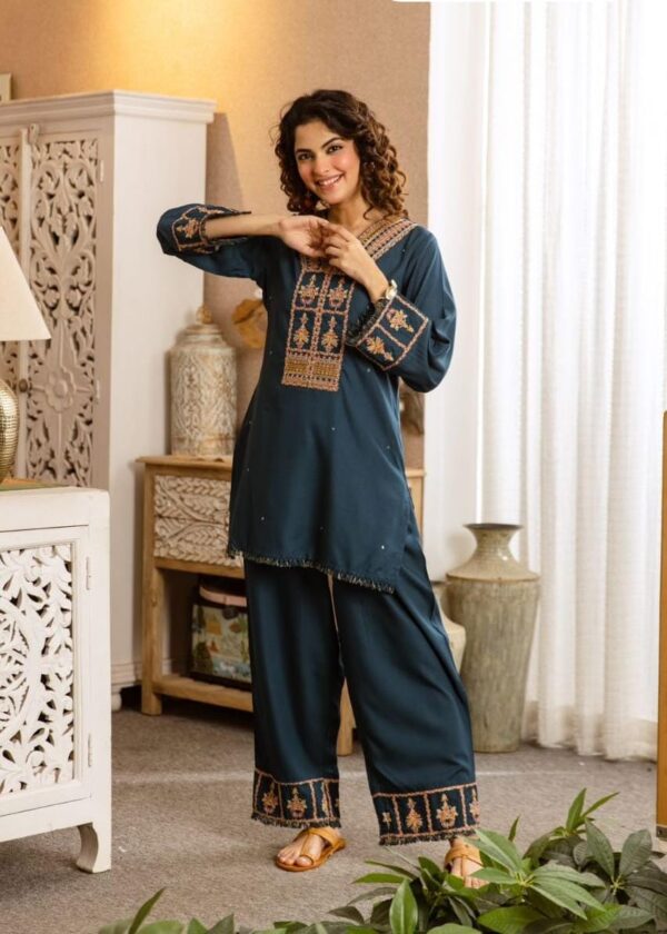 Embroidered Festive Co-ord Set