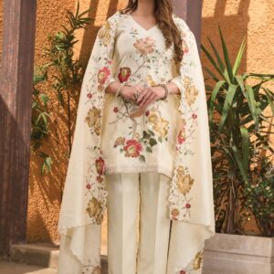pure cotton linen unstitched suit