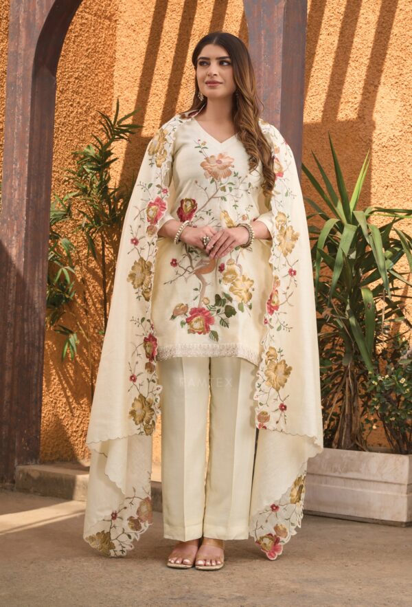 pure cotton linen unstitched suit