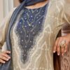 blue cotton kurti set with dupatta