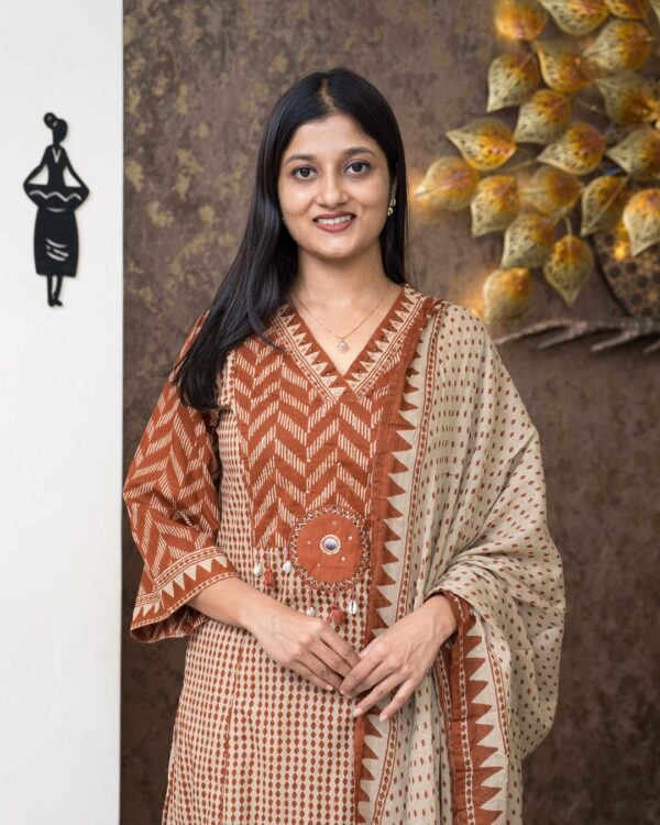 daily wear cotton suit with dupatta