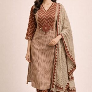daily wear cotton suit with dupatta2
