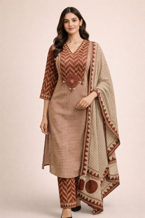 daily wear cotton suit with dupatta2