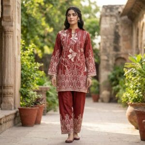 Rust co ord set for women