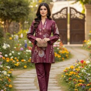 Wine co ord set for women