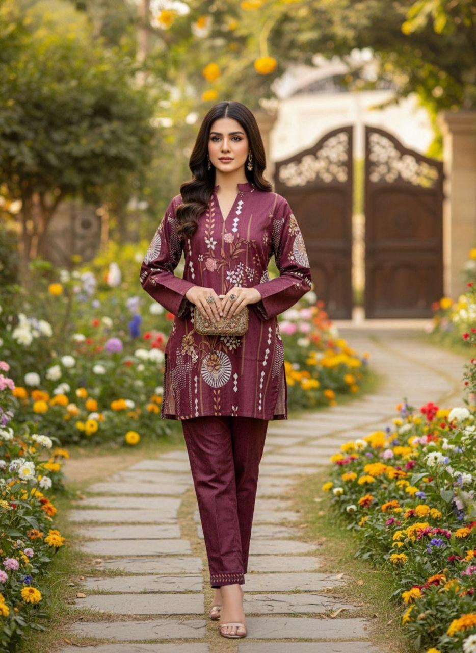 Wine co ord set for women