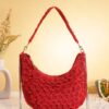 Moon clutch bag red