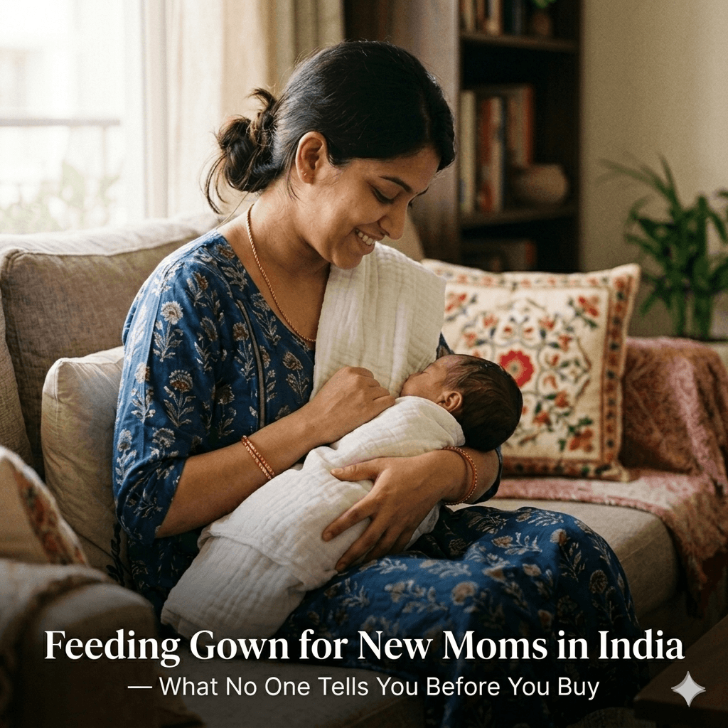 Feeding Gown for New Moms in India — What No One Tells You Before You Buy