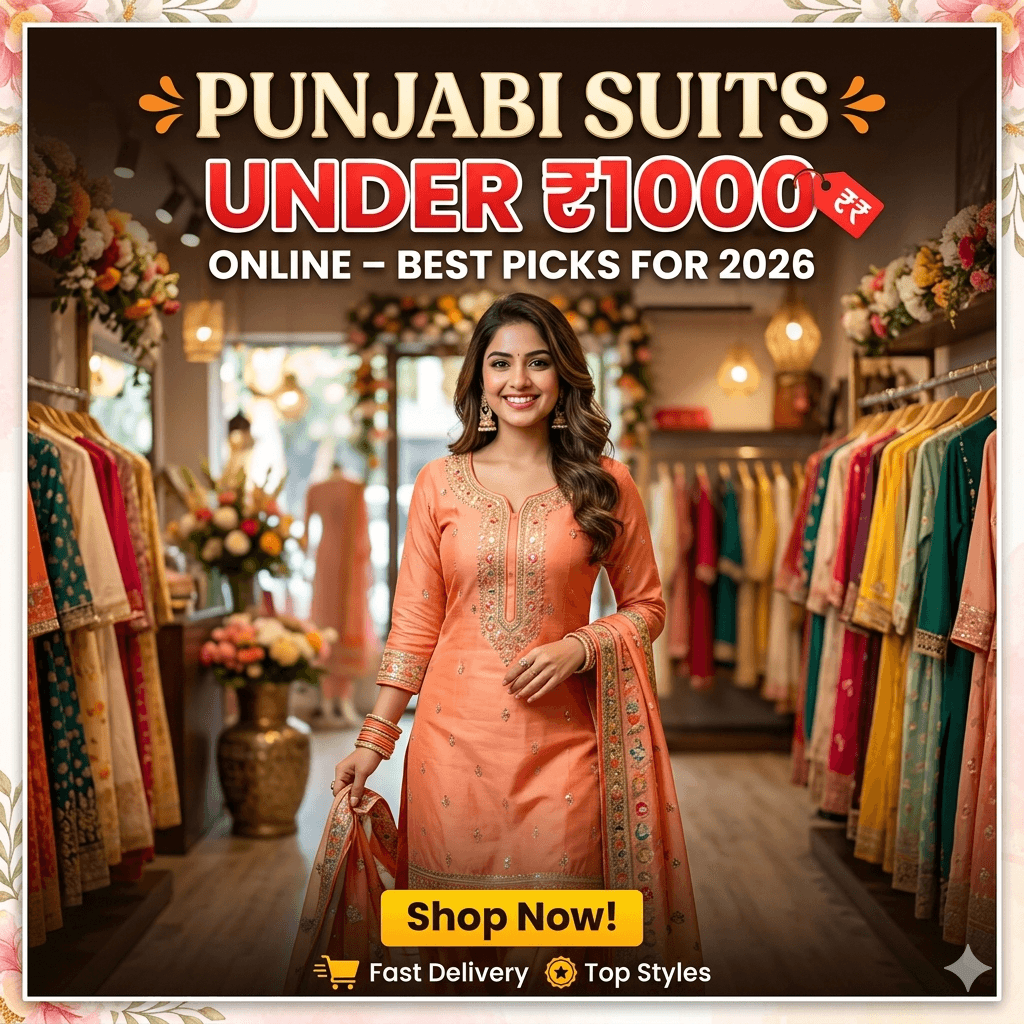 Punjabi Suits Under ₹1000 Online – Best Picks for 2026