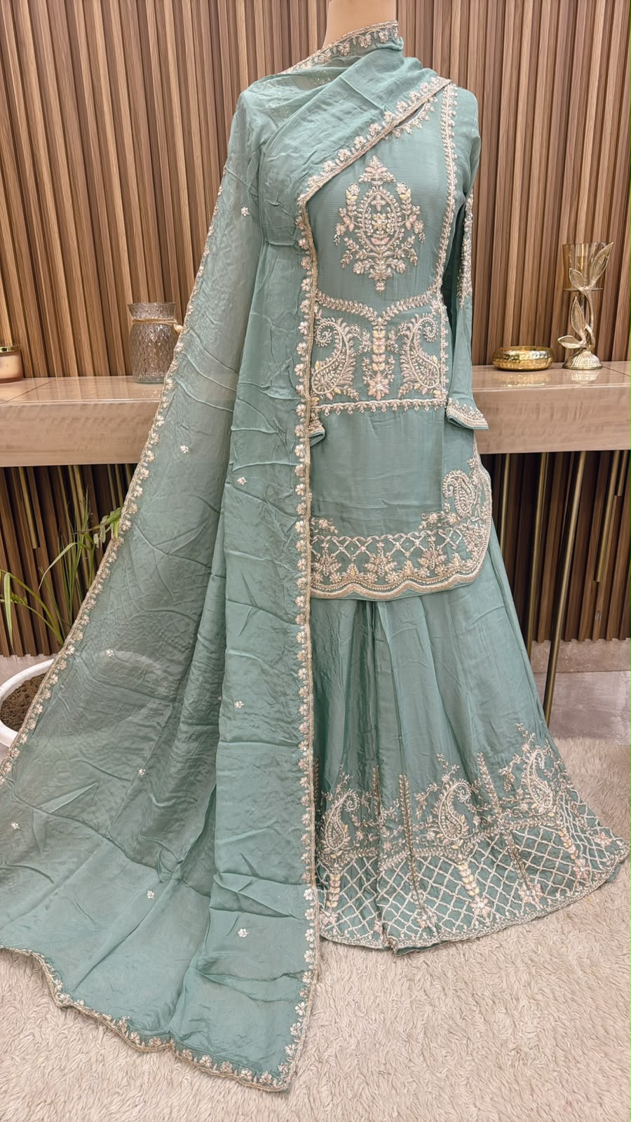 Sage Green sharara