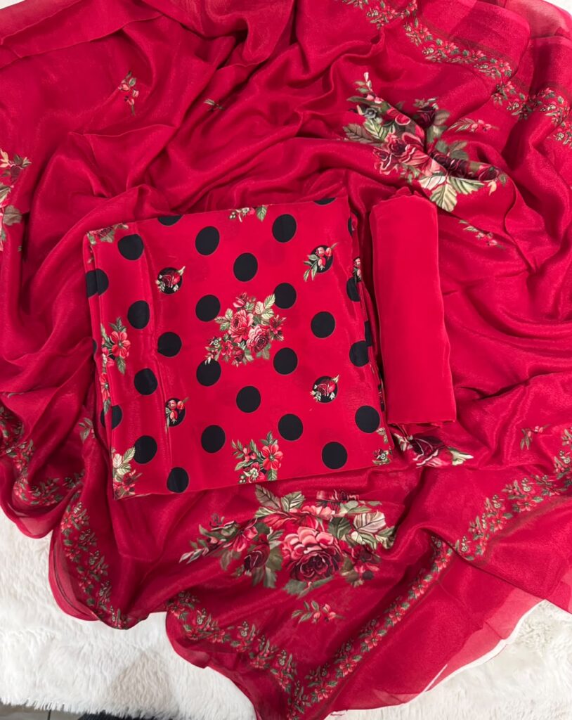 Pure crepe unstitched suits